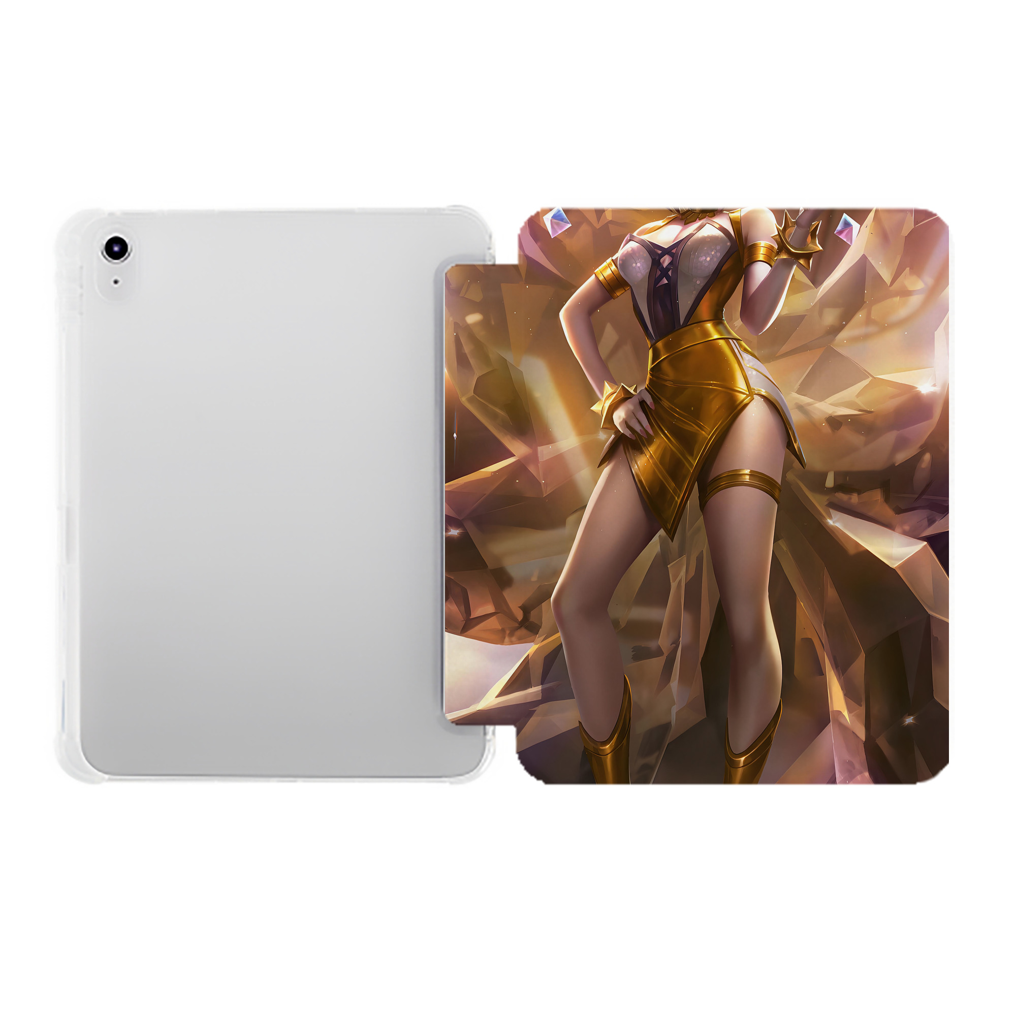 （画像用） リーグ・オブ・レジェンド League of Legends LOL IPad ケース ペン収納付き 三つ折りスタンド PUレザー×シリコン 対応機種9.5/10.5/10.9インチ